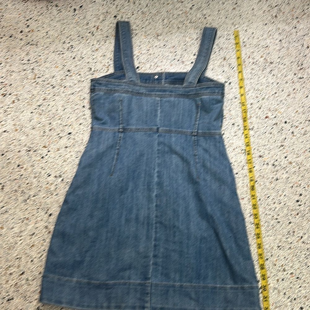 Michael Kors Jean denim mini dress button front dress 4 - Picture 7 of 8